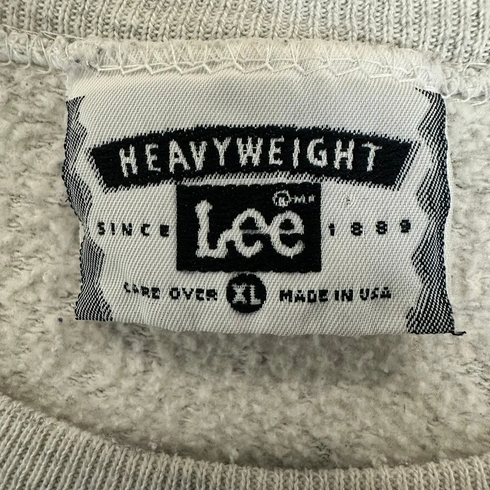 Vintage Lee Harvard University Heavyweight Sweatshirt Grey XL USA Made Classic